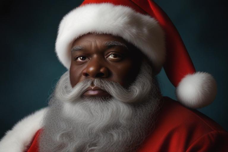 Black Santa Claus photo